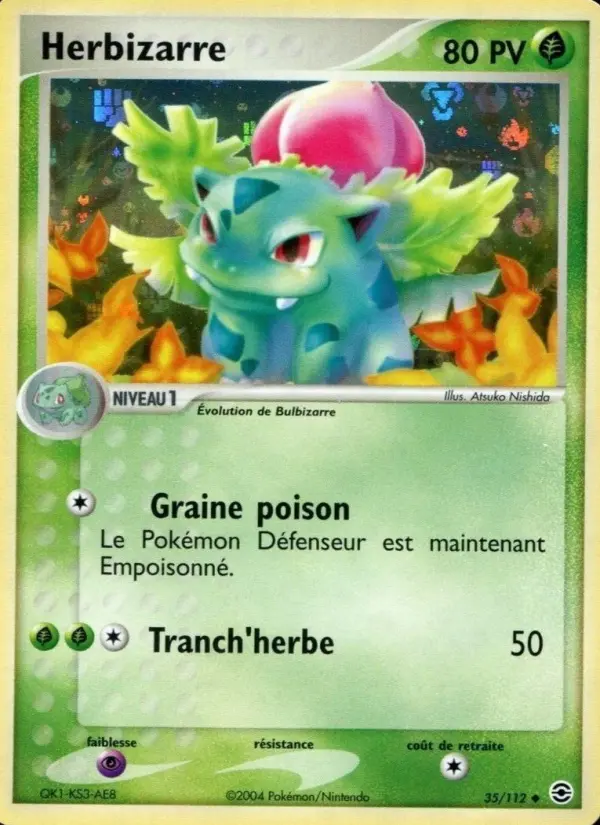 Herbizarre — carte 35 de l’extension EX Rouge Feu & Vert Feuille