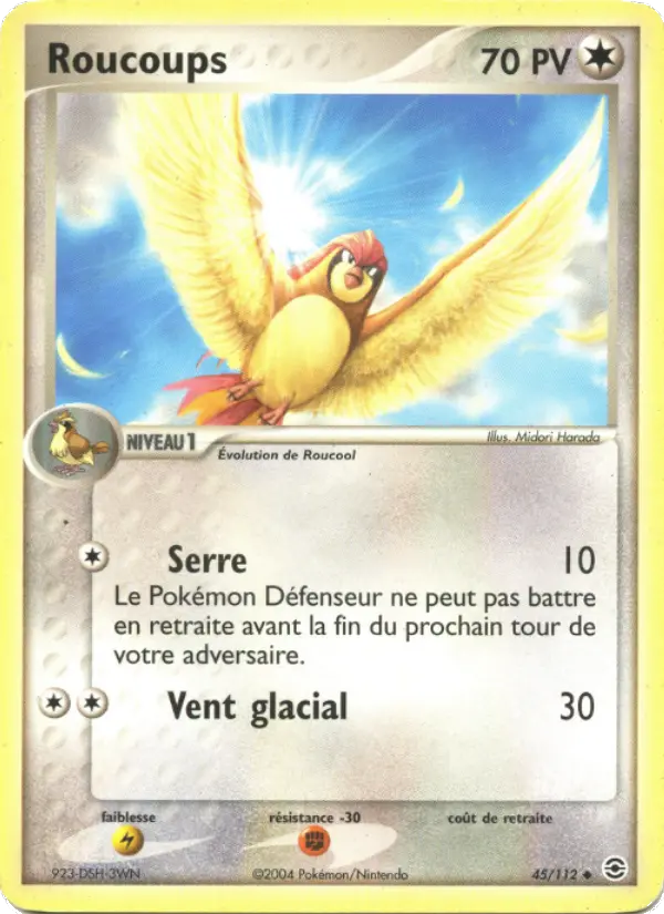 Roucoups — carte 45 de l’extension EX Rouge Feu & Vert Feuille
