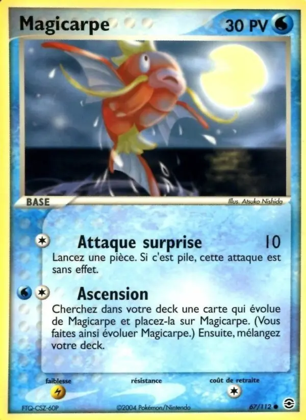 Magicarpe — carte 67 de l’extension EX Rouge Feu & Vert Feuille