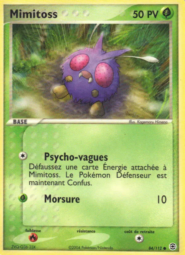 Mimitoss — carte 84 de l’extension EX Rouge Feu & Vert Feuille
