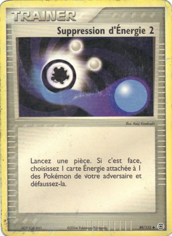 Suppression d'Énergie 2 — carte 89 de l’extension EX Rouge Feu & Vert Feuille