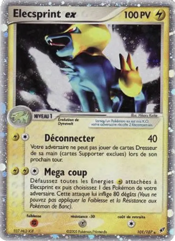 Elecsprint ex — carte 101 de l’extension EX Deoxys