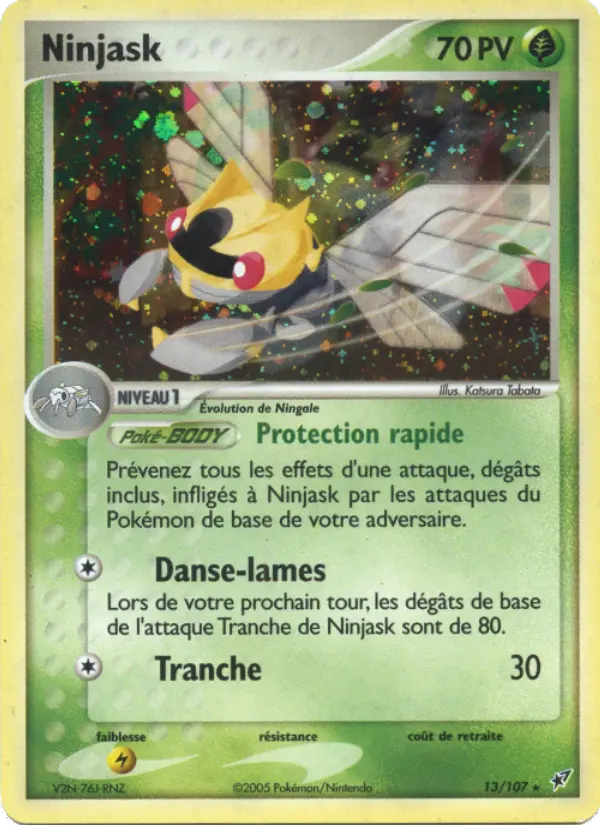 Ninjask — carte 13 de l’extension EX Deoxys