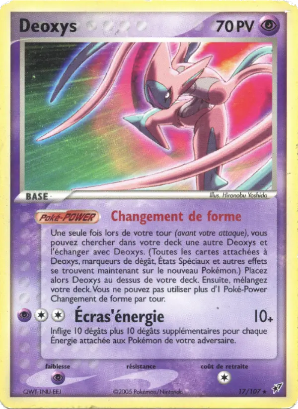 Deoxys — carte 17 de l’extension EX Deoxys