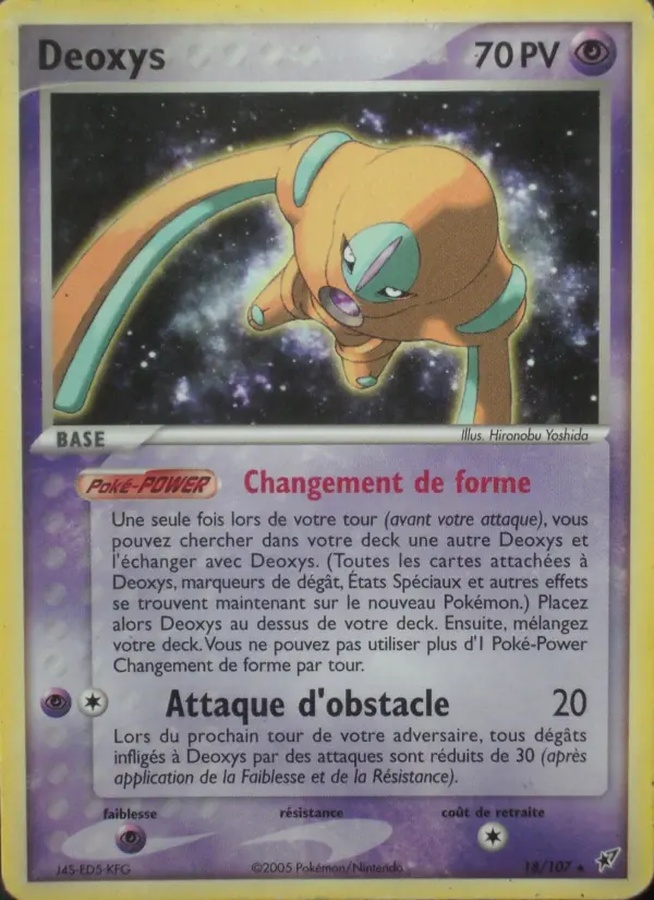 Deoxys — carte 18 de l’extension EX Deoxys