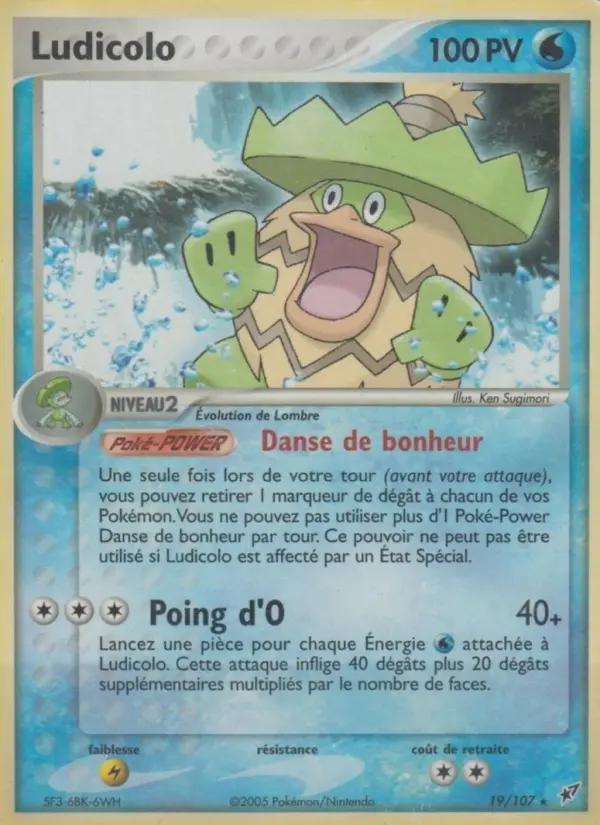 Ludicolo — carte 19 de l’extension EX Deoxys