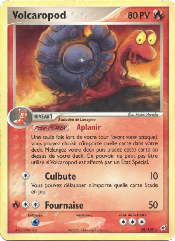 Volcaropod — carte 20 de l’extension EX Deoxys