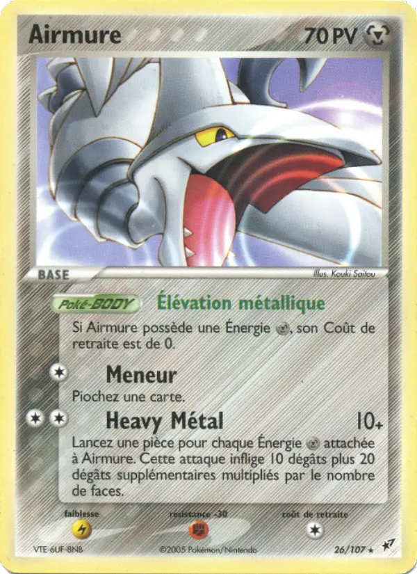 Airmure — carte 26 de l’extension EX Deoxys