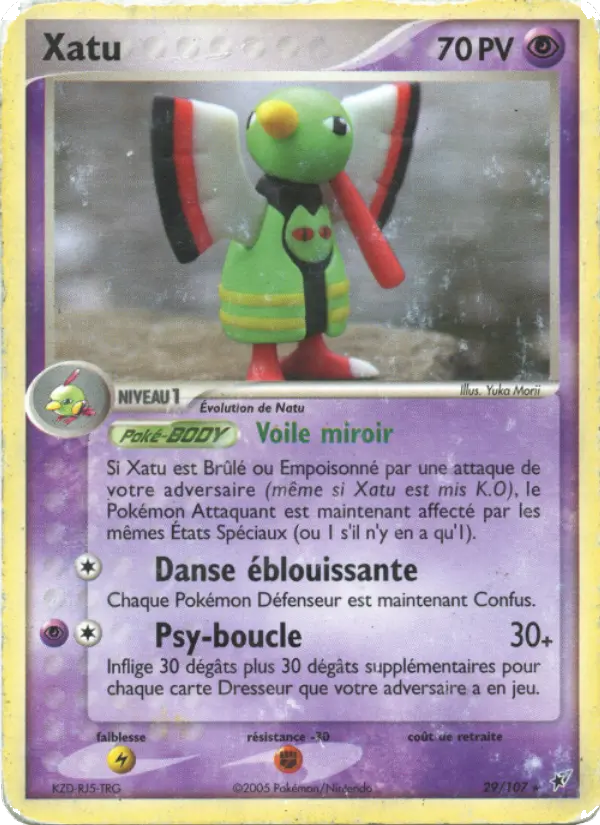 Xatu — carte 29 de l’extension EX Deoxys