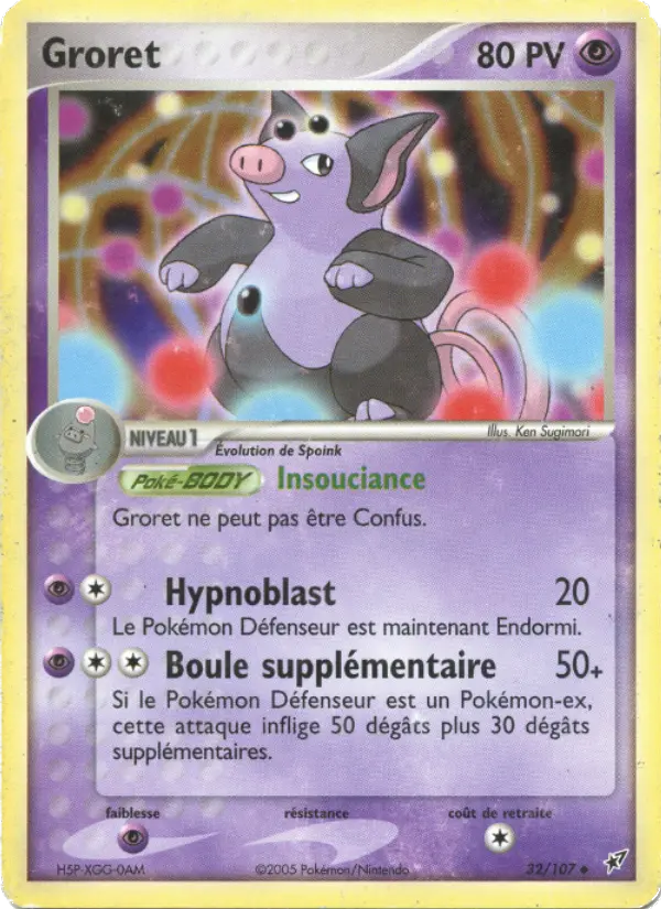 Groret — carte 32 de l’extension EX Deoxys