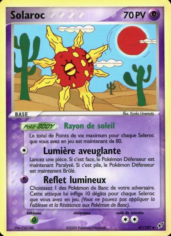 Solaroc — carte 47 de l’extension EX Deoxys