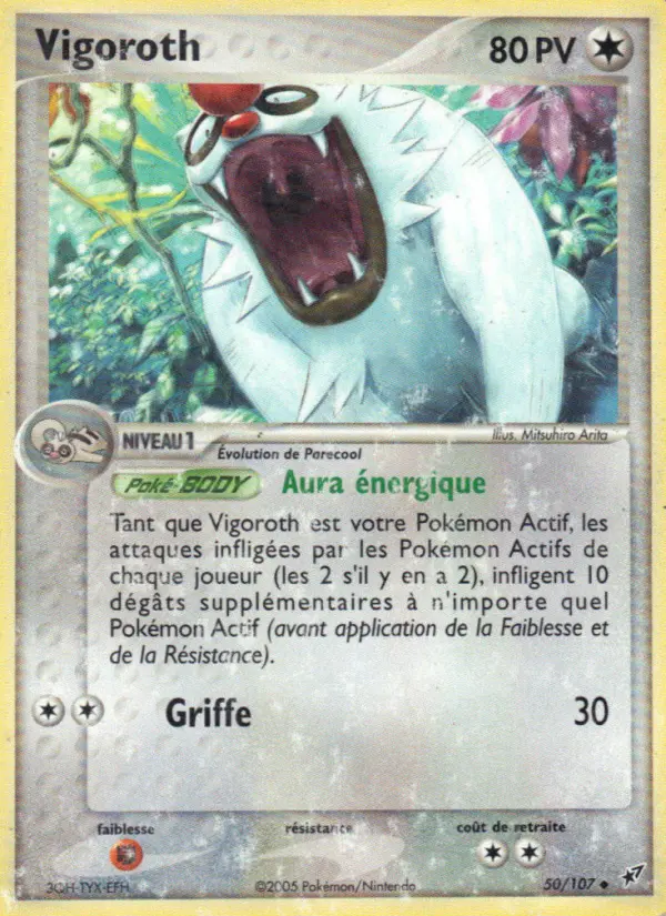 Vigoroth — carte 50 de l’extension EX Deoxys