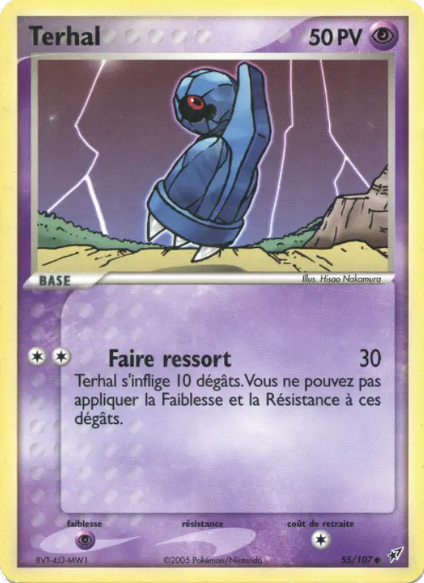 Terhal — carte 55 de l’extension EX Deoxys