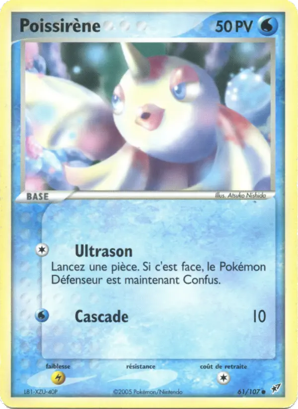 Poissirène — carte 61 de l’extension EX Deoxys
