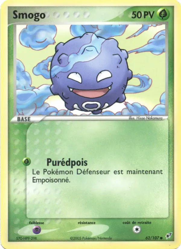 Smogo — carte 62 de l’extension EX Deoxys