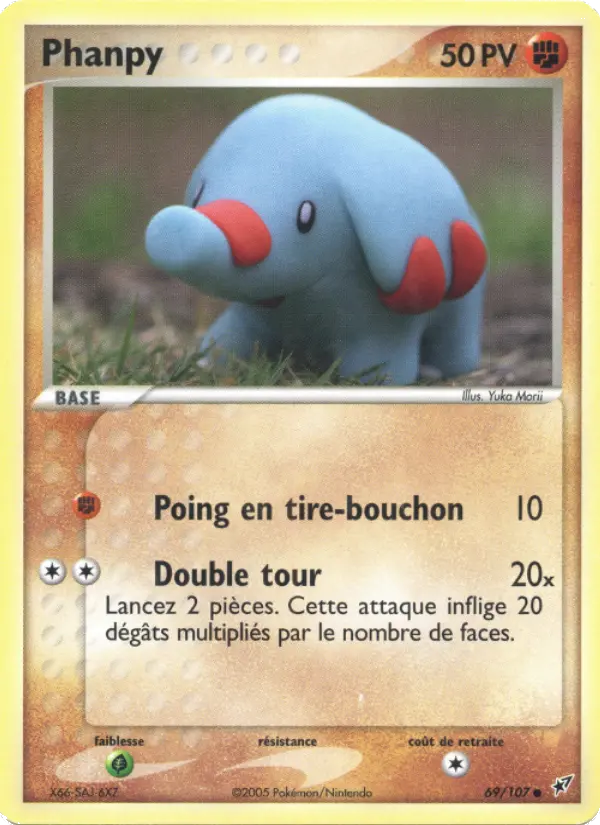 Phanpy — carte 69 de l’extension EX Deoxys