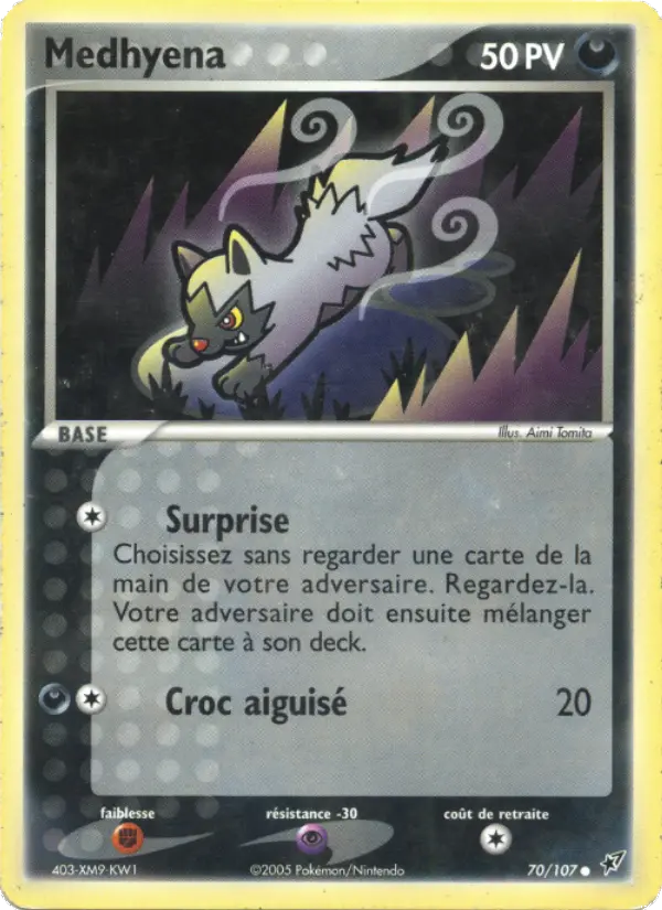 Medhyena — carte 70 de l’extension EX Deoxys