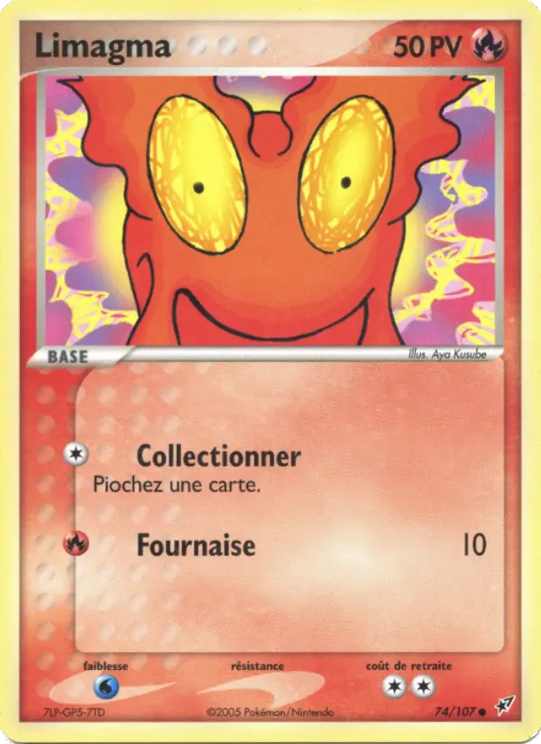 Limagma — carte 74 de l’extension EX Deoxys