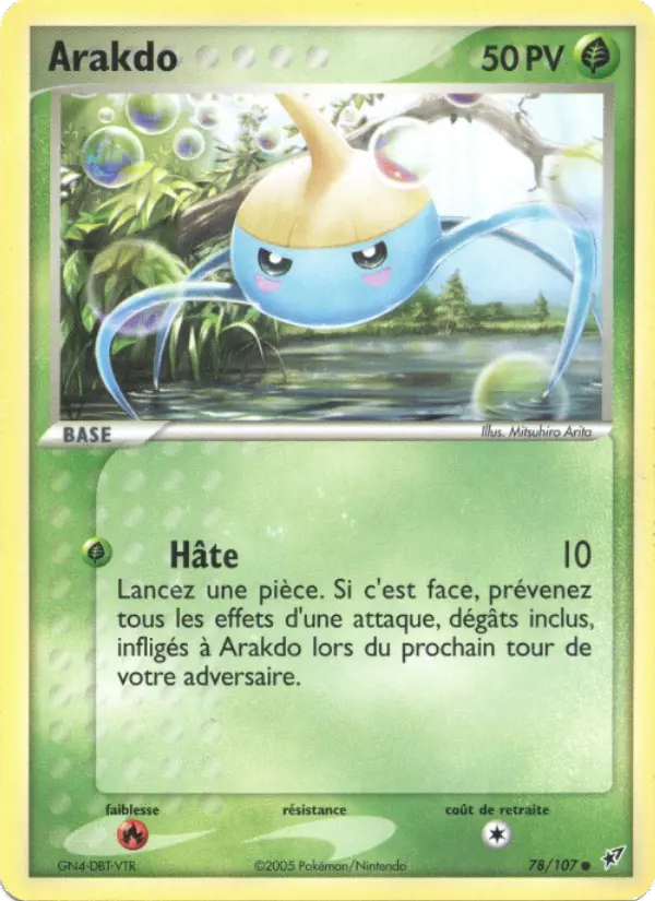 Arakdo — carte 78 de l’extension EX Deoxys