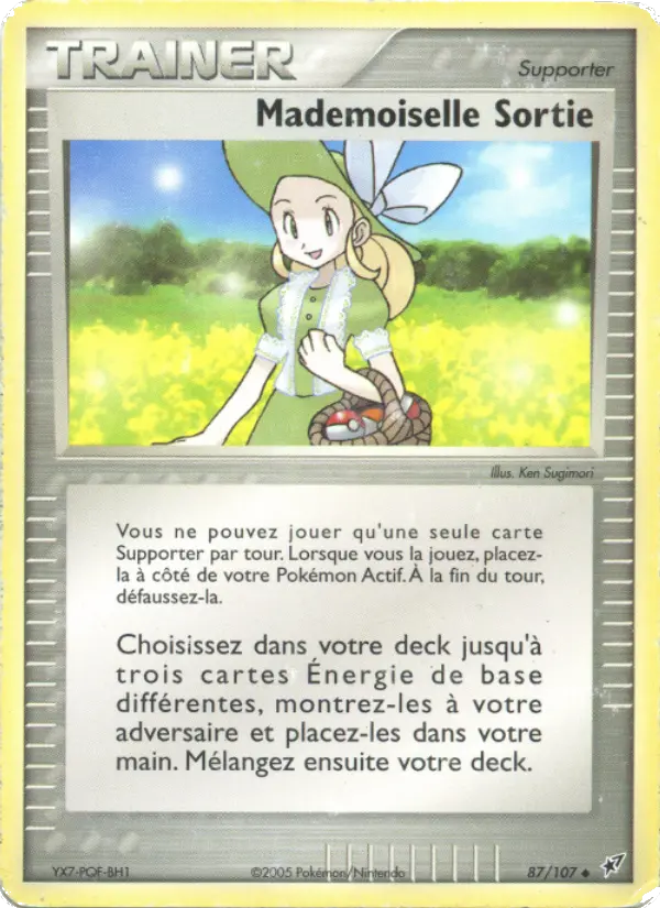 Mademoiselle Sortie — carte 87 de l’extension EX Deoxys