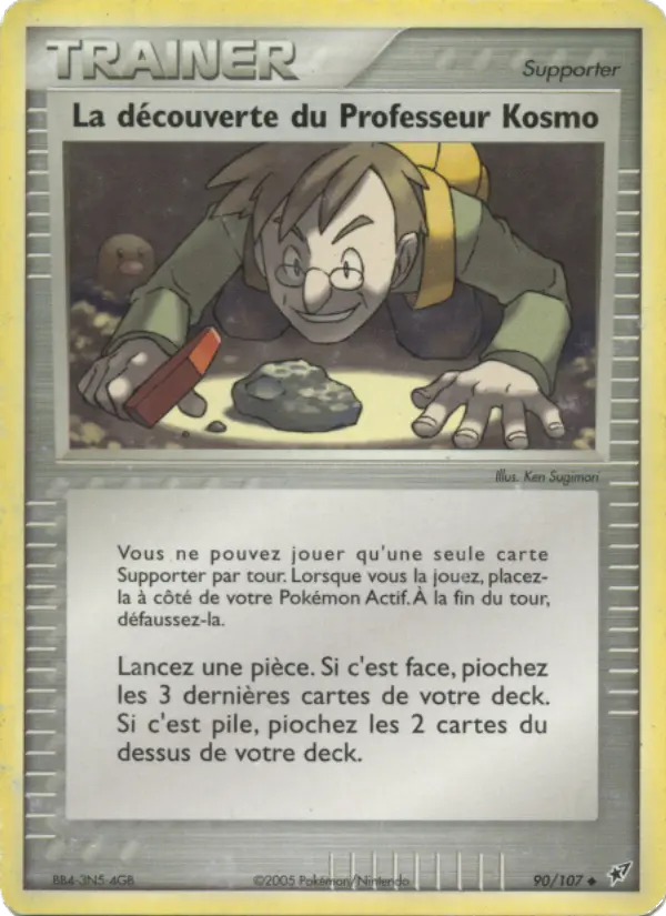 La découverte du Professeur Kosmo — carte 90 de l’extension EX Deoxys