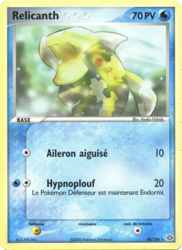 Relicanth — carte 18 de l’extension EX Émeraude