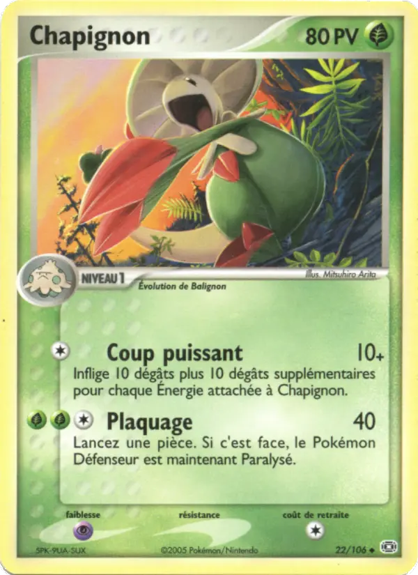 Chapignon — carte 22 de l’extension EX Émeraude