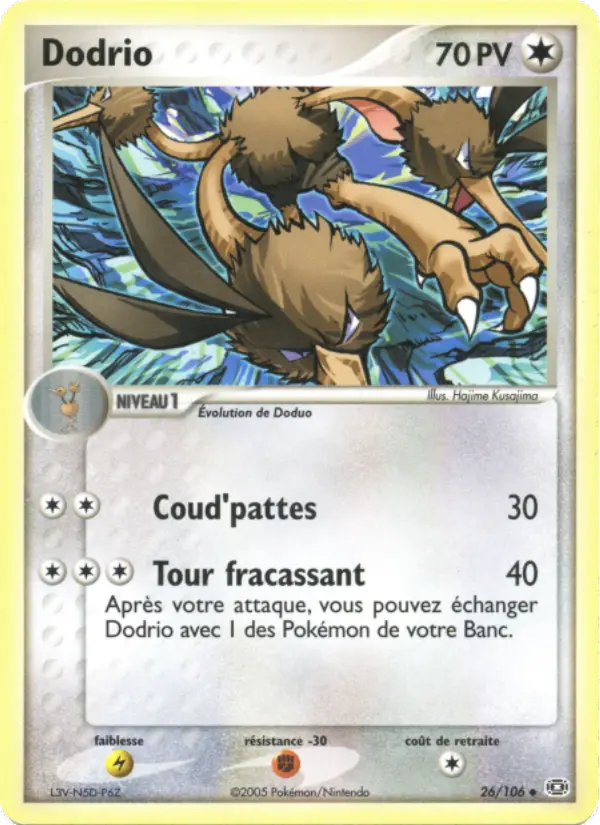 Dodrio — carte 26 de l’extension EX Émeraude