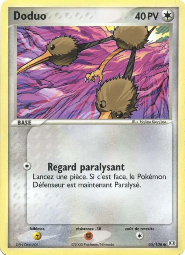 Doduo — carte 45 de l’extension EX Émeraude