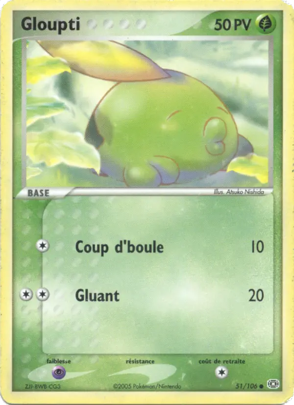 Gloupti — carte 51 de l’extension EX Émeraude
