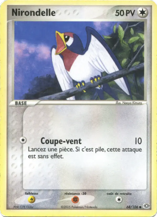 Nirondelle — carte 68 de l’extension EX Émeraude