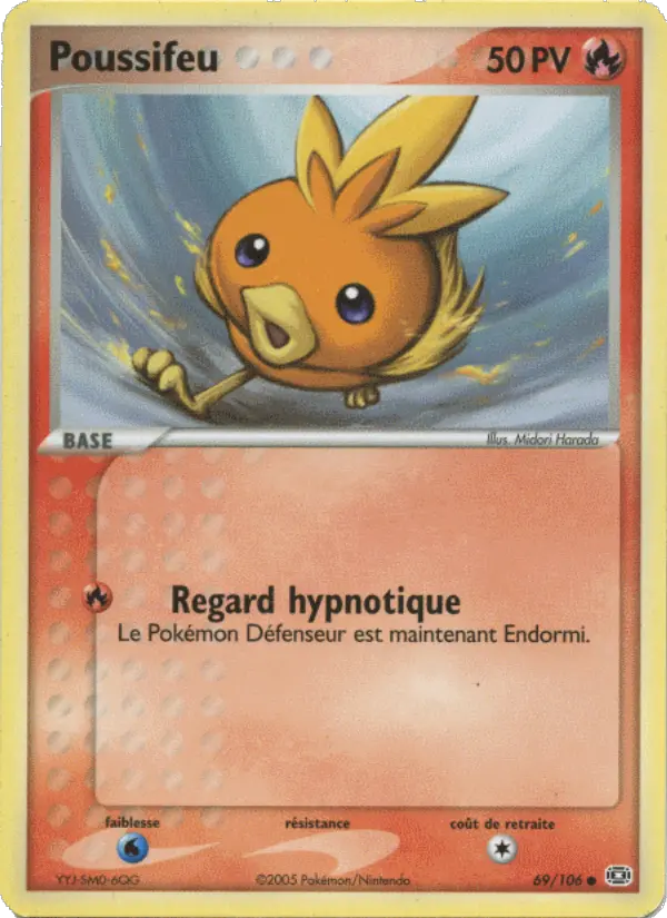 Poussifeu — carte 69 de l’extension EX Émeraude
