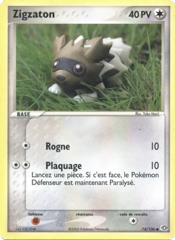 Zigzaton — carte 74 de l’extension EX Émeraude
