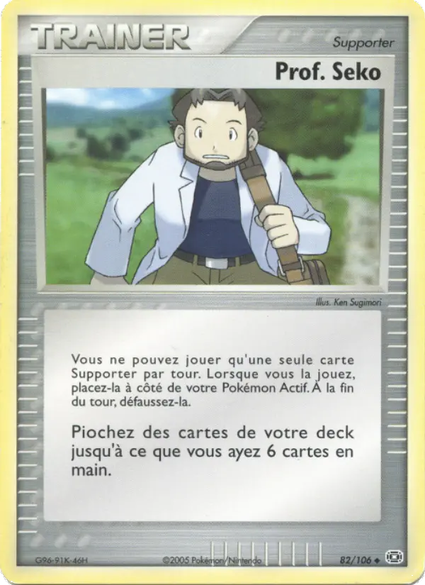 Prof. Seko — carte 82 de l’extension EX Émeraude