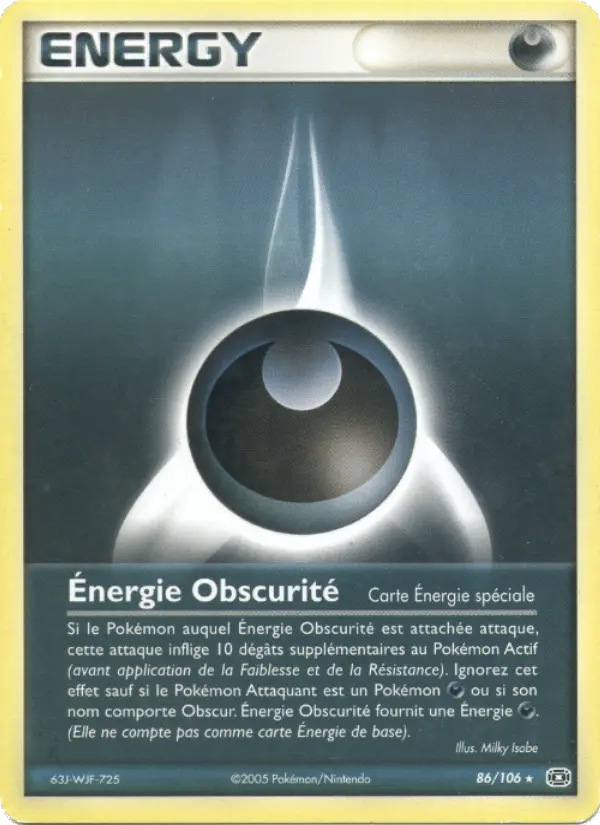 Énergie Obscurité — carte 86 de l’extension EX Émeraude
