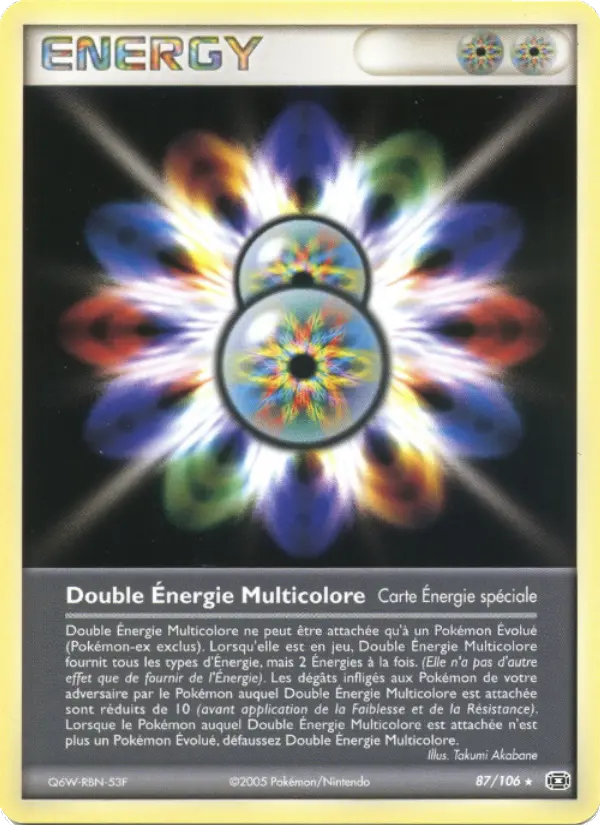 Double Énergie Multicolore — carte 87 de l’extension EX Émeraude