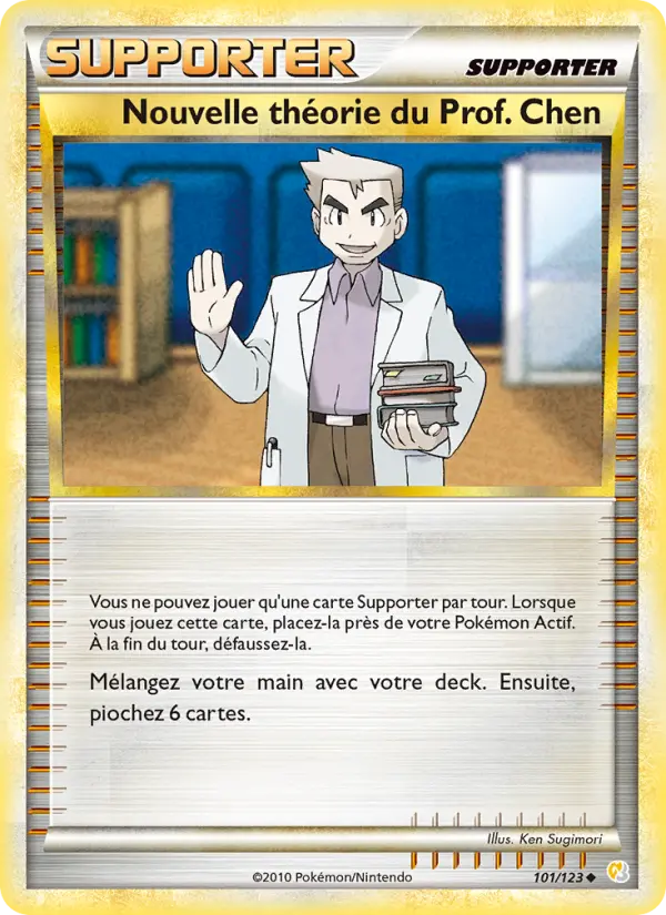 Nouvelle théorie du Prof. Chen — carte 101 de l’extension HeartGold SoulSilver
