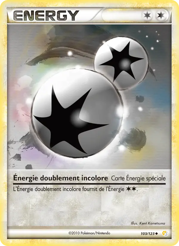 Énergie doublement incolore — carte 103 de l’extension HeartGold SoulSilver