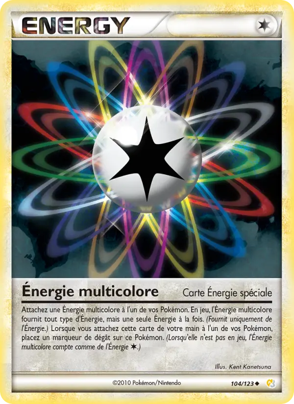 Énergie multicolore — carte 104 de l’extension HeartGold SoulSilver