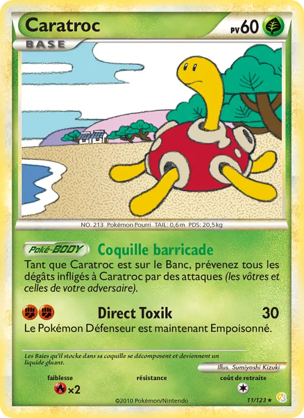 Caratroc — carte 11 de l’extension HeartGold SoulSilver