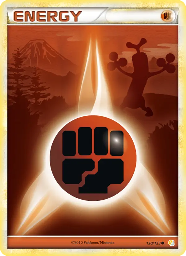Énergie Combat — carte 120 de l’extension HeartGold SoulSilver