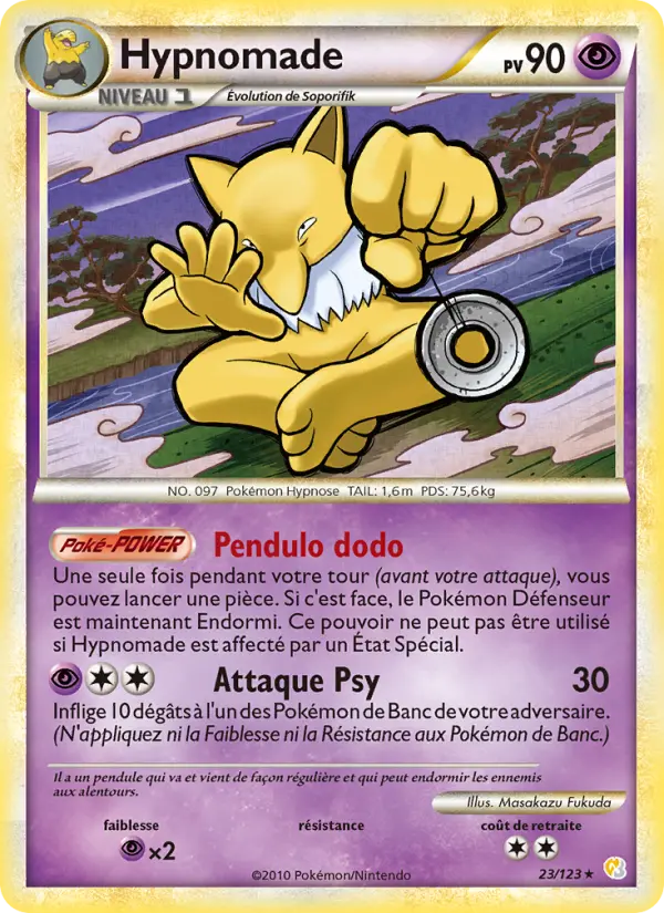 Hypnomade — carte 23 de l’extension HeartGold SoulSilver