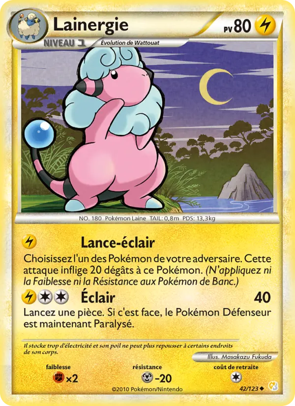 Lainergie — carte 42 de l’extension HeartGold SoulSilver