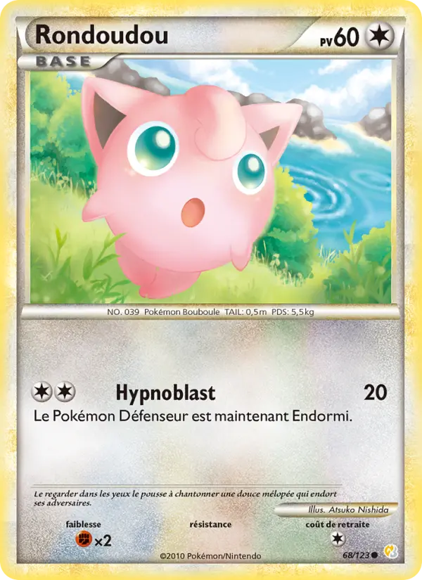 Rondoudou — carte 68 de l’extension HeartGold SoulSilver
