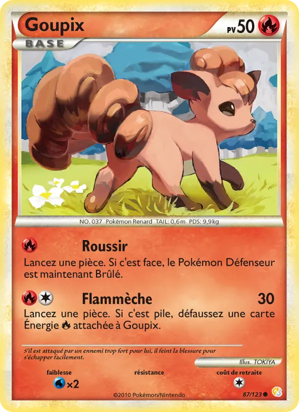 Goupix — carte 87 de l’extension HeartGold SoulSilver