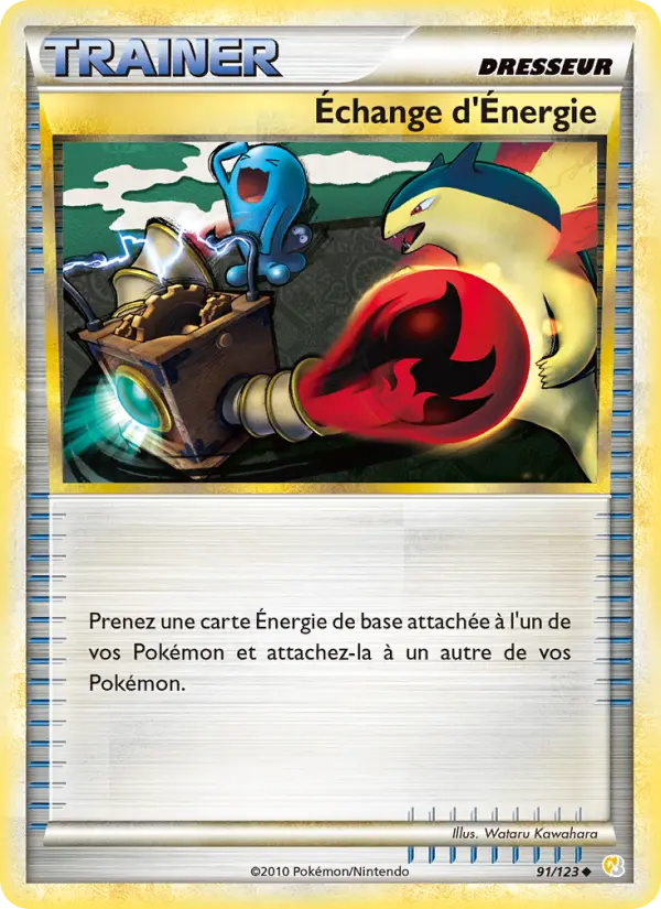 Échange d’Énergie — carte 91 de l’extension HeartGold SoulSilver