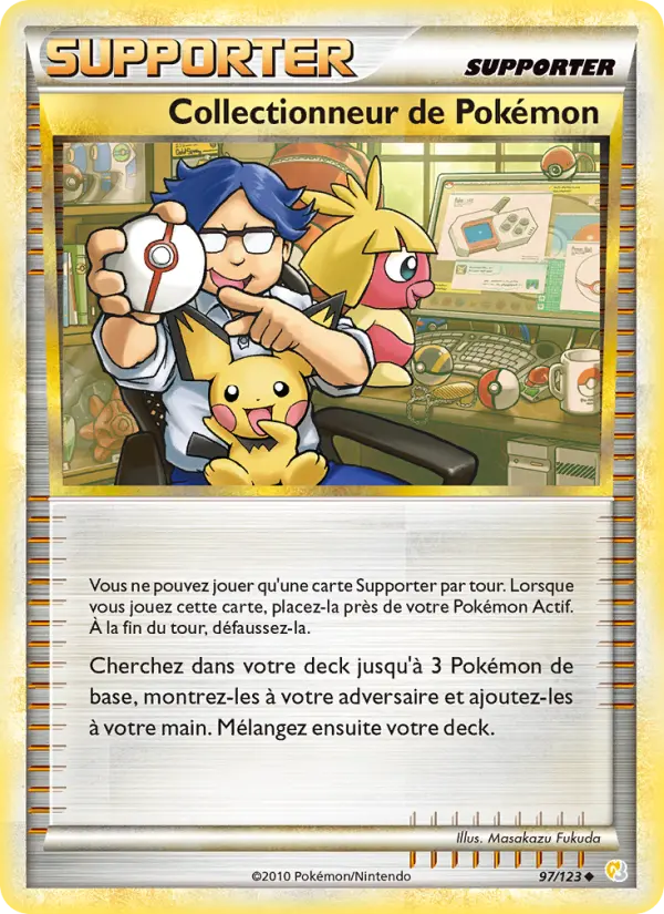 Collectionneur de Pokémon — carte 97 de l’extension HeartGold SoulSilver