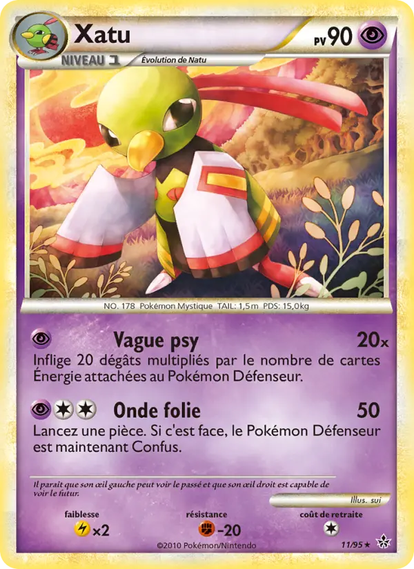 Xatu — carte 11 de l’extension Déchaînement
