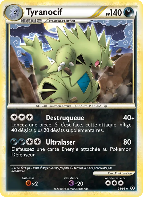 Tyranocif — carte 26 de l’extension Déchaînement