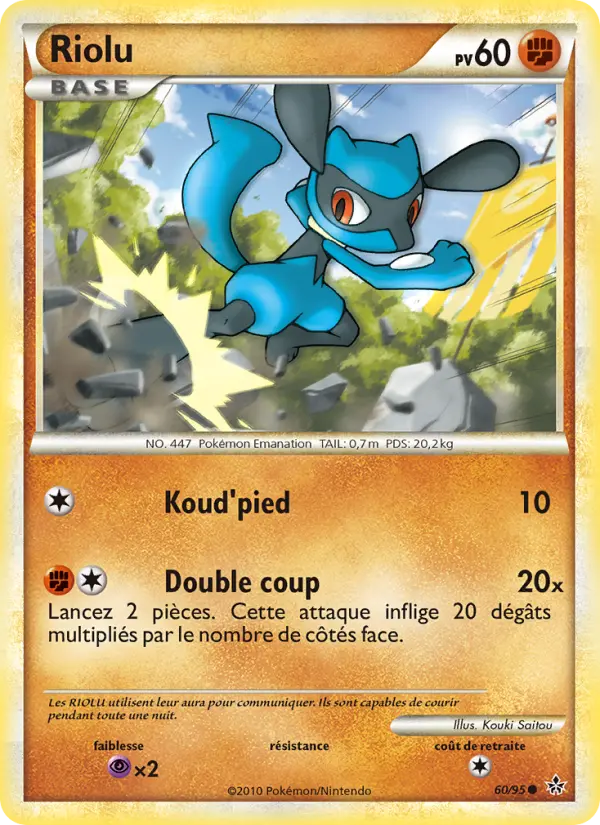Riolu — carte 60 de l’extension Déchaînement